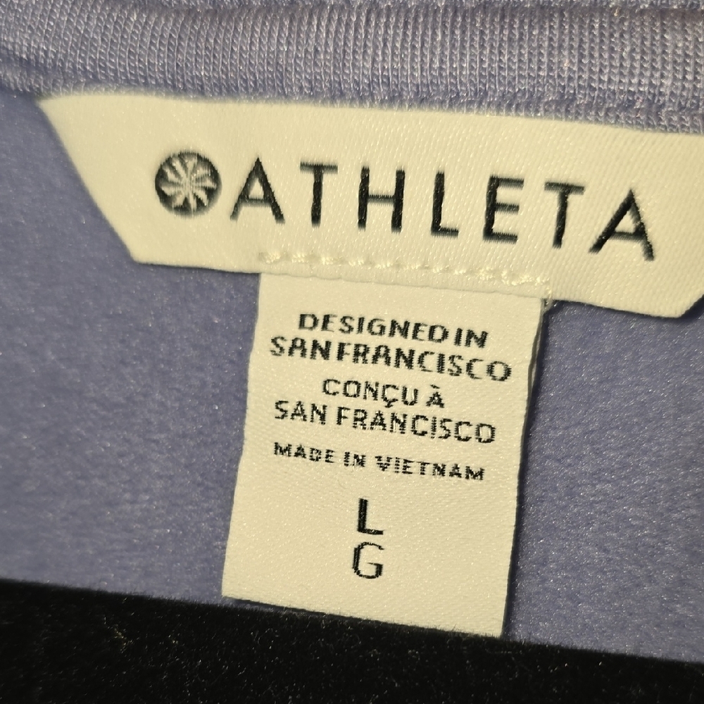 Athleta Coaster Luxe Lavender Long Sleeve Sewatshirt Oversized L - Picture 2 of 16